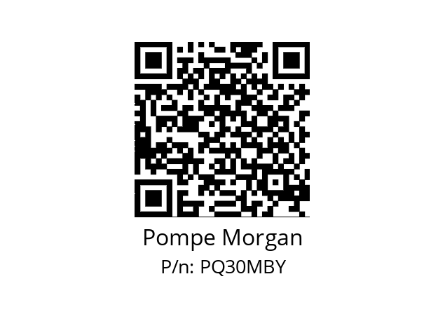   Pompe Morgan PQ30MBY