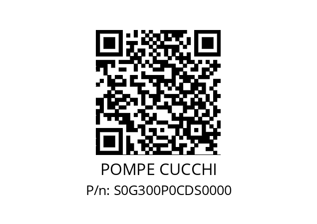   POMPE CUCCHI S0G300P0CDS0000