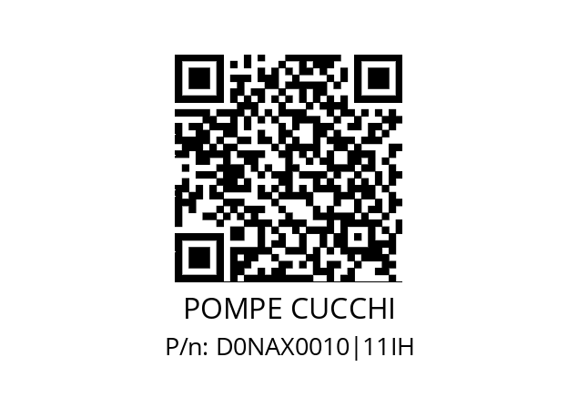   POMPE CUCCHI D0NAX0010|11IH