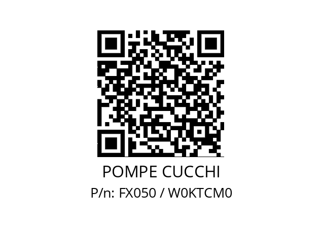   POMPE CUCCHI FX050 / W0KTCM0