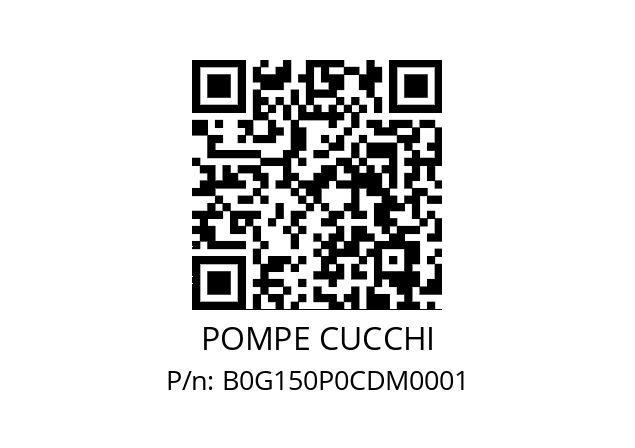   POMPE CUCCHI B0G150P0CDM0001