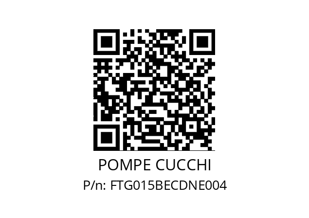   POMPE CUCCHI FTG015BECDNE004