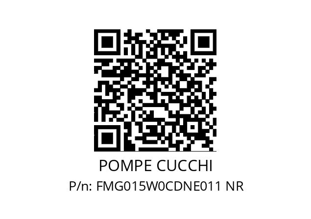   POMPE CUCCHI FMG015W0CDNE011 NR