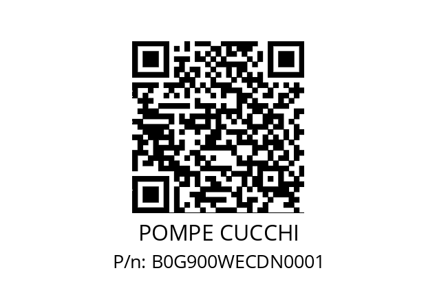   POMPE CUCCHI B0G900WECDN0001