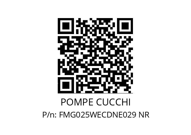   POMPE CUCCHI FMG025WECDNE029 NR