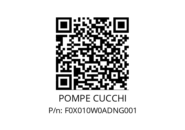   POMPE CUCCHI F0X010W0ADNG001