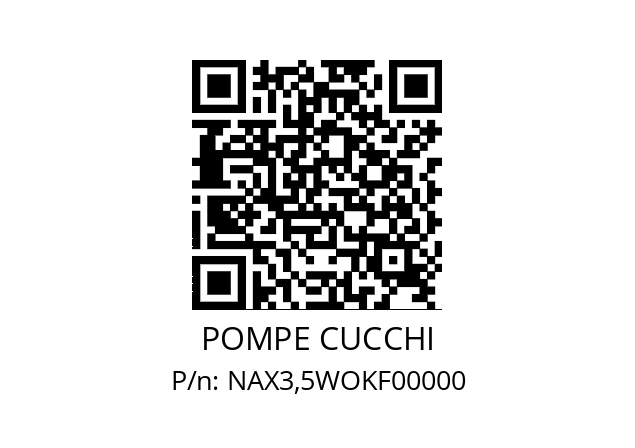   POMPE CUCCHI NAX3,5WOKF00000