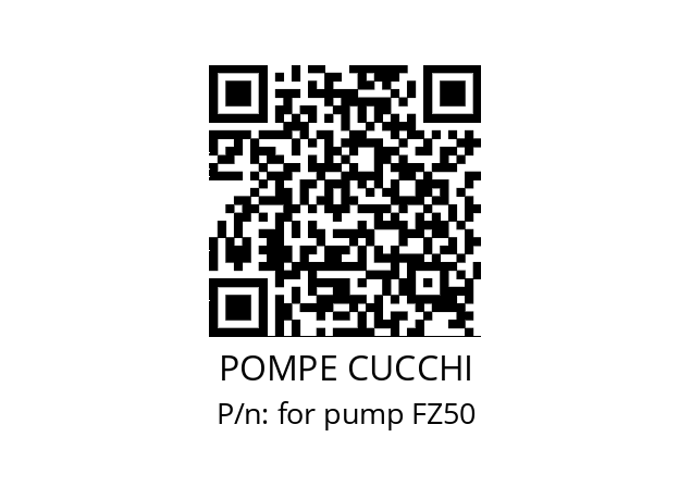   POMPE CUCCHI for pump FZ50