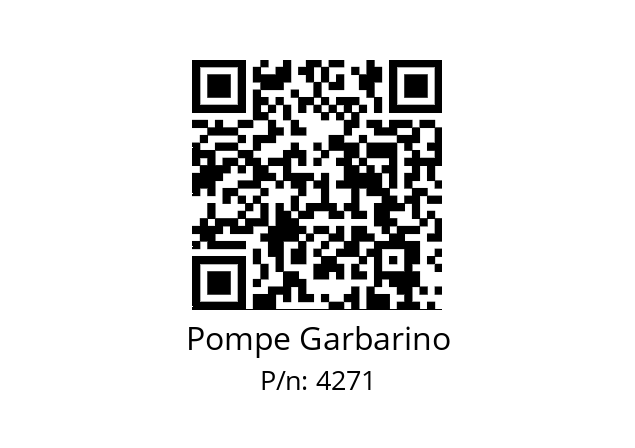   Pompe Garbarino 4271