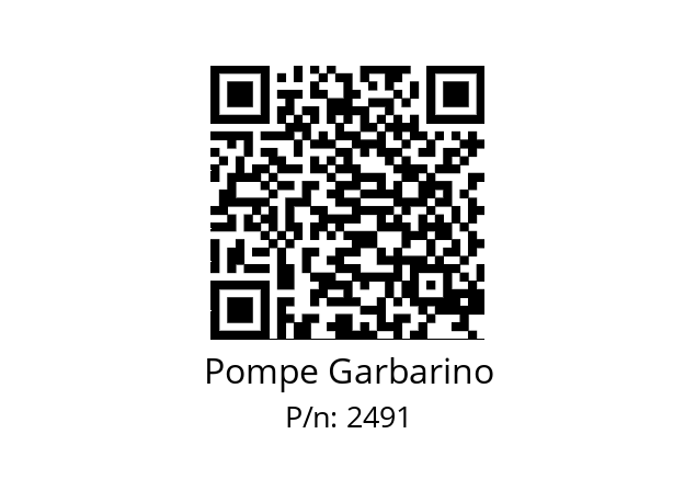   Pompe Garbarino 2491