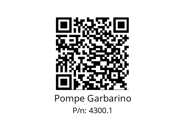   Pompe Garbarino 4300.1