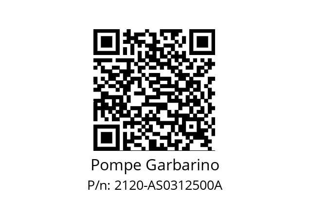   Pompe Garbarino 2120-AS0312500A