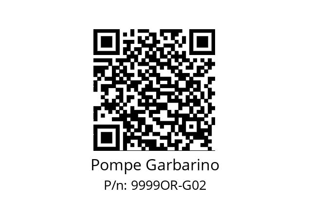   Pompe Garbarino 9999OR-G02