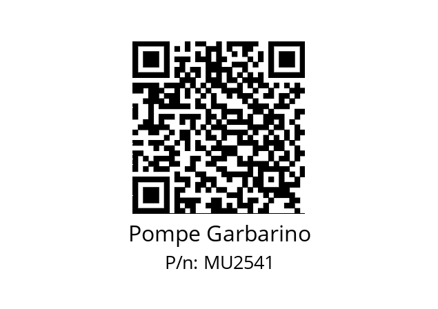   Pompe Garbarino MU2541