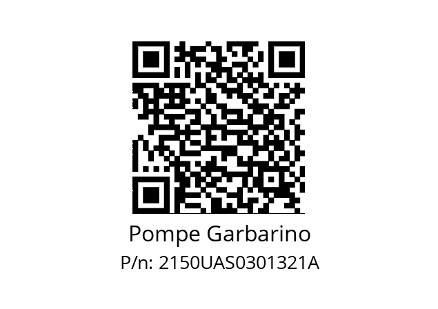   Pompe Garbarino 2150UAS0301321A