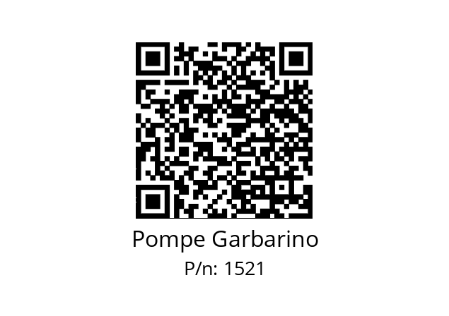  GM30A609T1-4T6KA0 Pompe Garbarino 1521