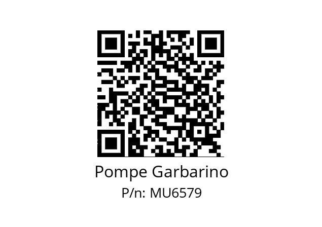   Pompe Garbarino MU6579