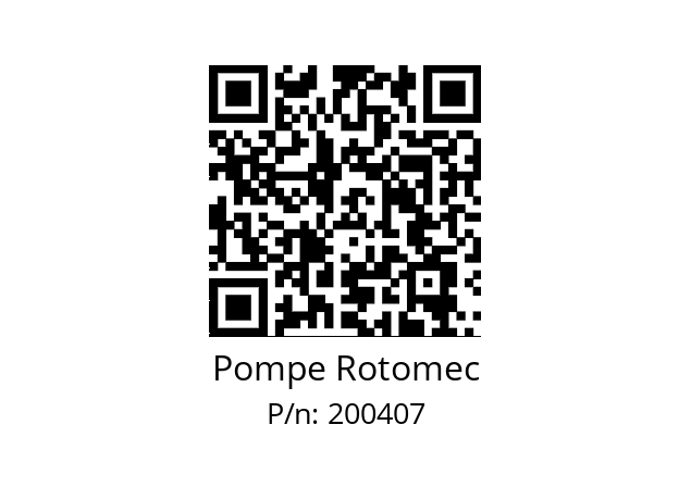   Pompe Rotomec 200407