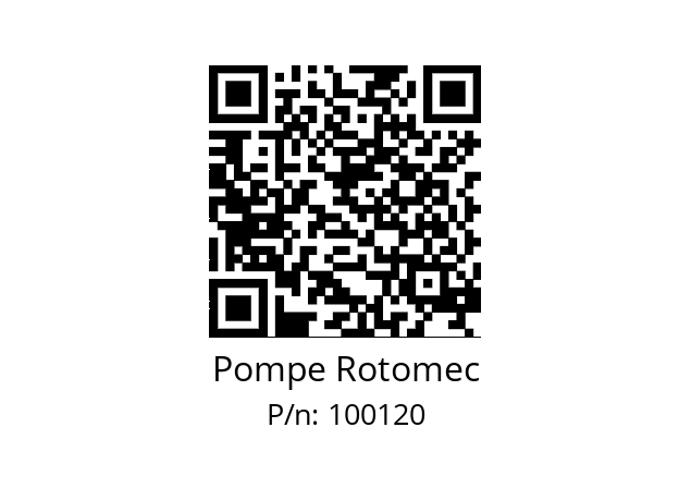   Pompe Rotomec 100120