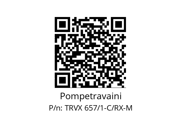   Pompetravaini TRVX 657/1-C/RX-M