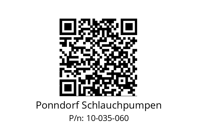   Ponndorf Schlauchpumpen 10-035-060