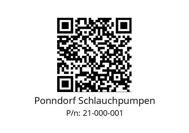   Ponndorf Schlauchpumpen 21-000-001