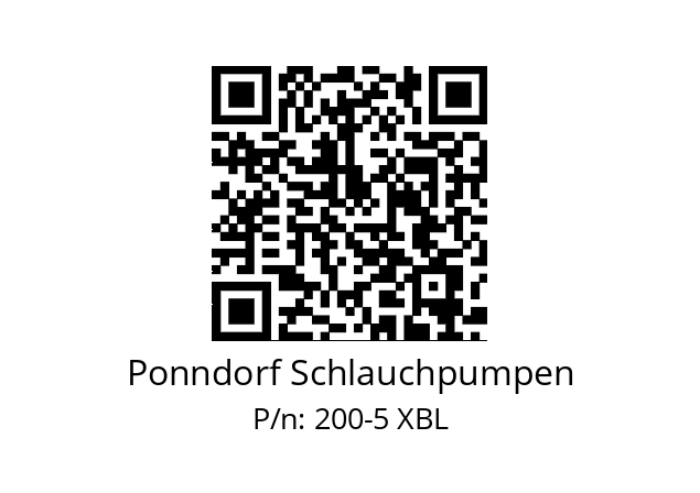   Ponndorf Schlauchpumpen 200-5 XBL