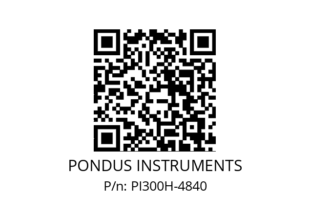   PONDUS INSTRUMENTS PI300H-4840