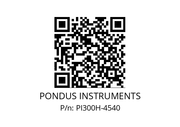   PONDUS INSTRUMENTS PI300H-4540