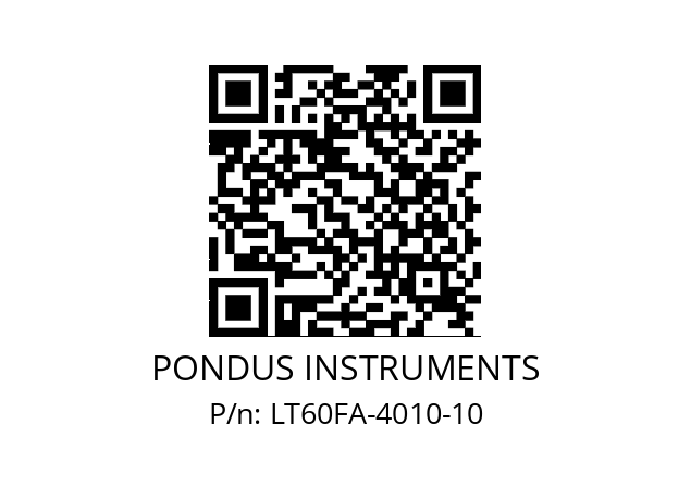   PONDUS INSTRUMENTS LT60FA-4010-10