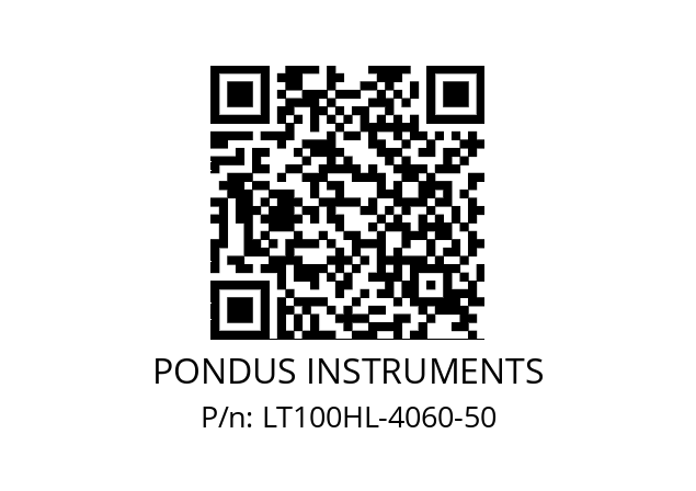   PONDUS INSTRUMENTS LT100HL-4060-50