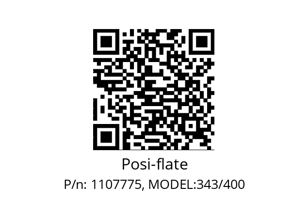   Posi-flate 1107775, MODEL:343/400