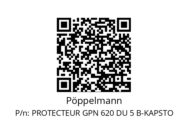   Pöppelmann PROTECTEUR GPN 620 DU 5 B-KAPSTO