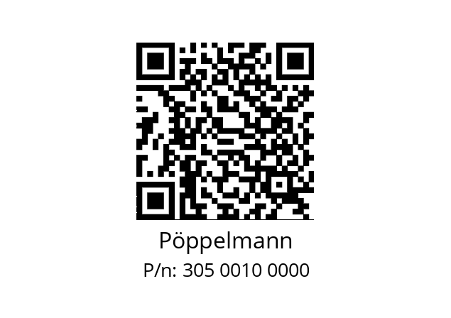   Pöppelmann 305 0010 0000