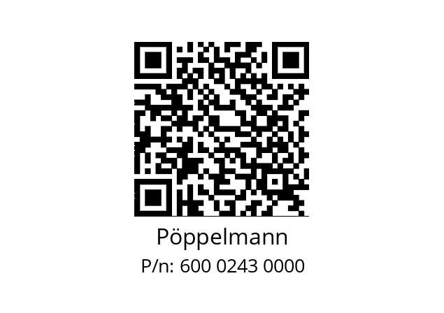   Pöppelmann 600 0243 0000