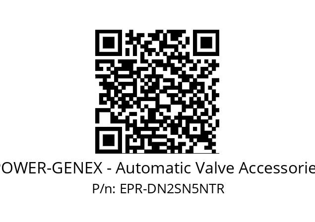   POWER-GENEX - Automatic Valve Accessories EPR-DN2SN5NTR