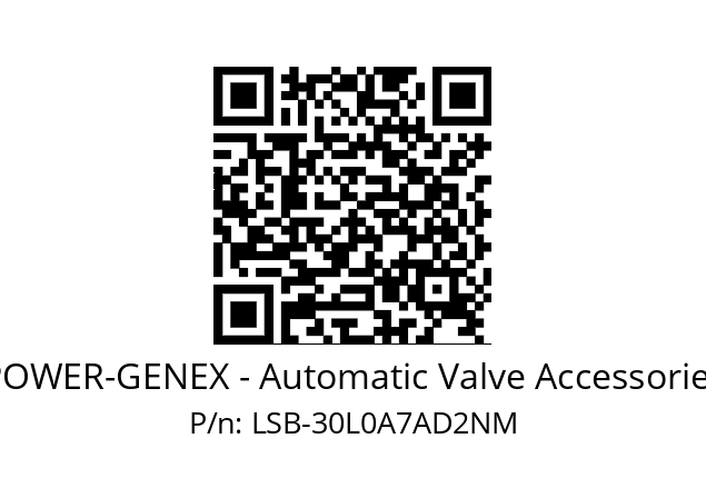   POWER-GENEX - Automatic Valve Accessories LSB-30L0A7AD2NM