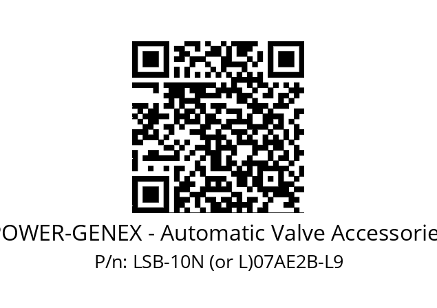   POWER-GENEX - Automatic Valve Accessories LSB-10N (or L)07AE2B-L9