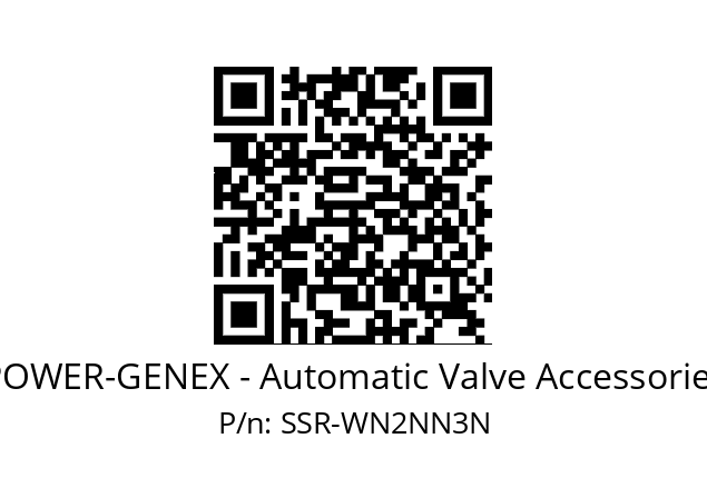   POWER-GENEX - Automatic Valve Accessories SSR-WN2NN3N