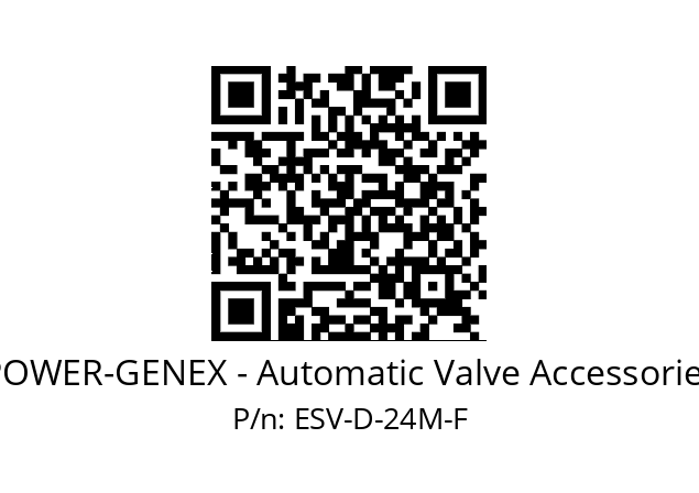   POWER-GENEX - Automatic Valve Accessories ESV-D-24M-F