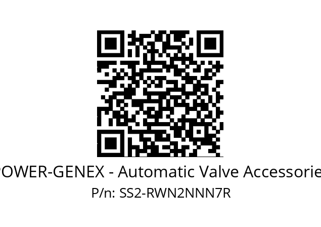   POWER-GENEX - Automatic Valve Accessories SS2-RWN2NNN7R