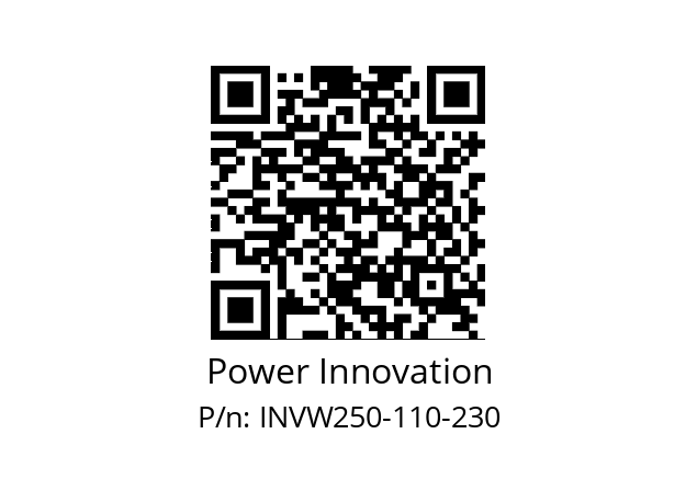   Power Innovation INVW250-110-230