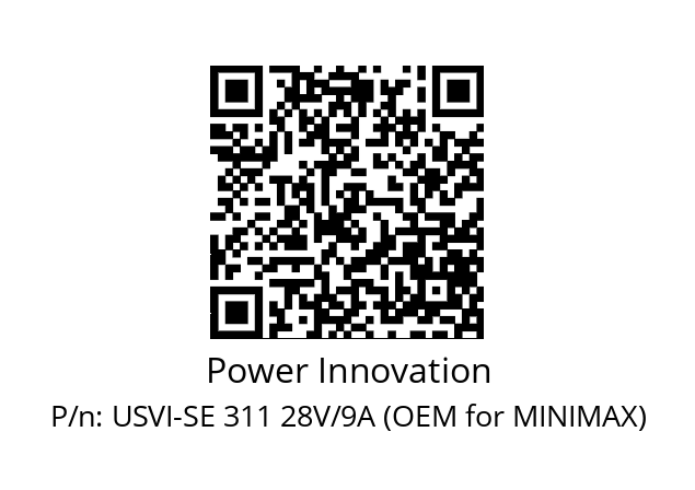   Power Innovation USVI-SE 311 28V/9A (OEM for MINIMAX)