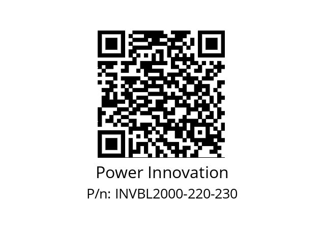   Power Innovation INVBL2000-220-230