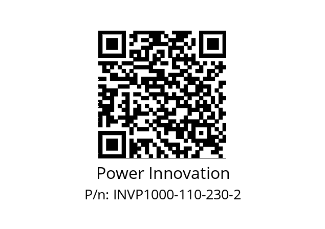   Power Innovation INVP1000-110-230-2