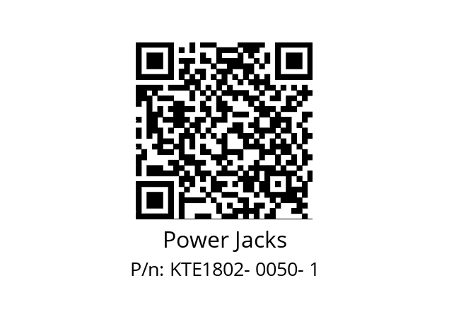   Power Jacks KTE1802- 0050- 1