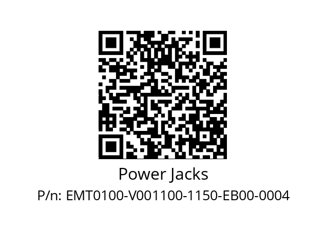   Power Jacks EMT0100-V001100-1150-EB00-0004