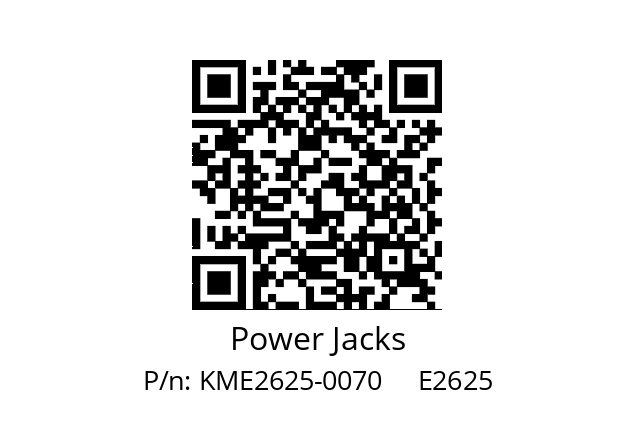   Power Jacks KME2625-0070     E2625