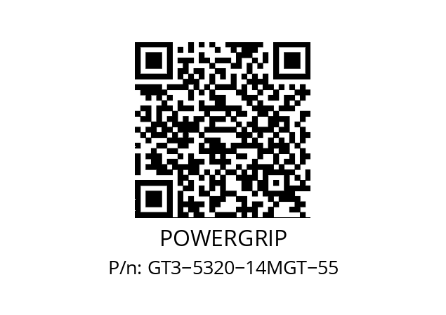   POWERGRIP GT3−5320−14MGT−55