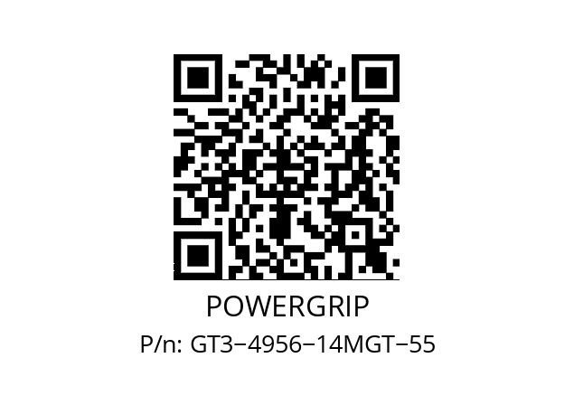   POWERGRIP GT3−4956−14MGT−55